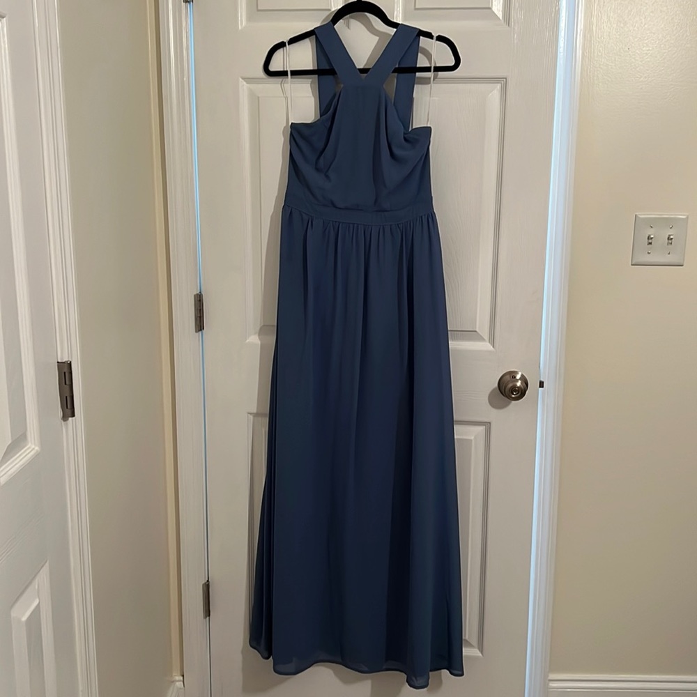 Lulu Formal Steel Blue Dress - M